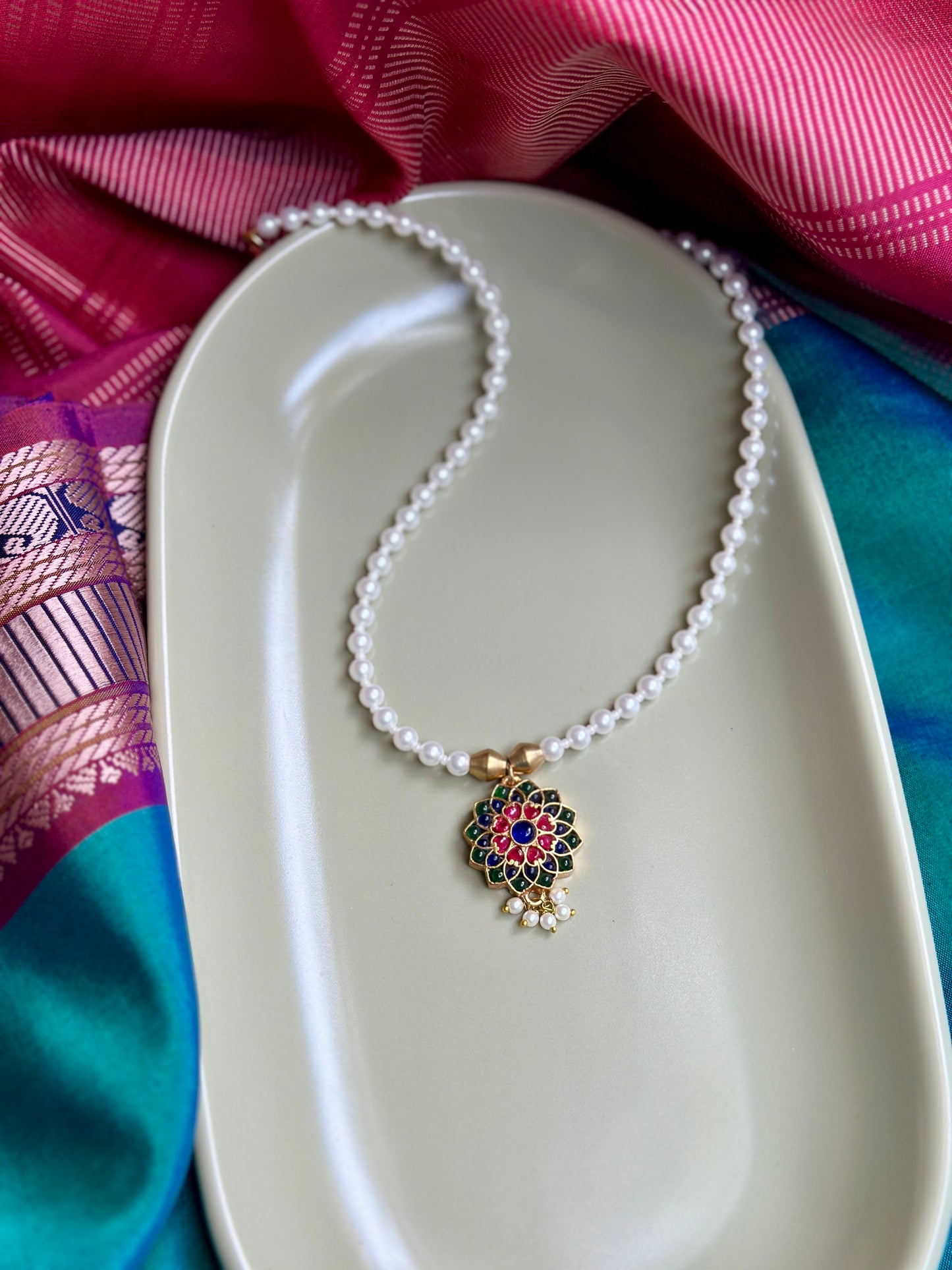 Nakshatra - Silver Gold-plated Pendant