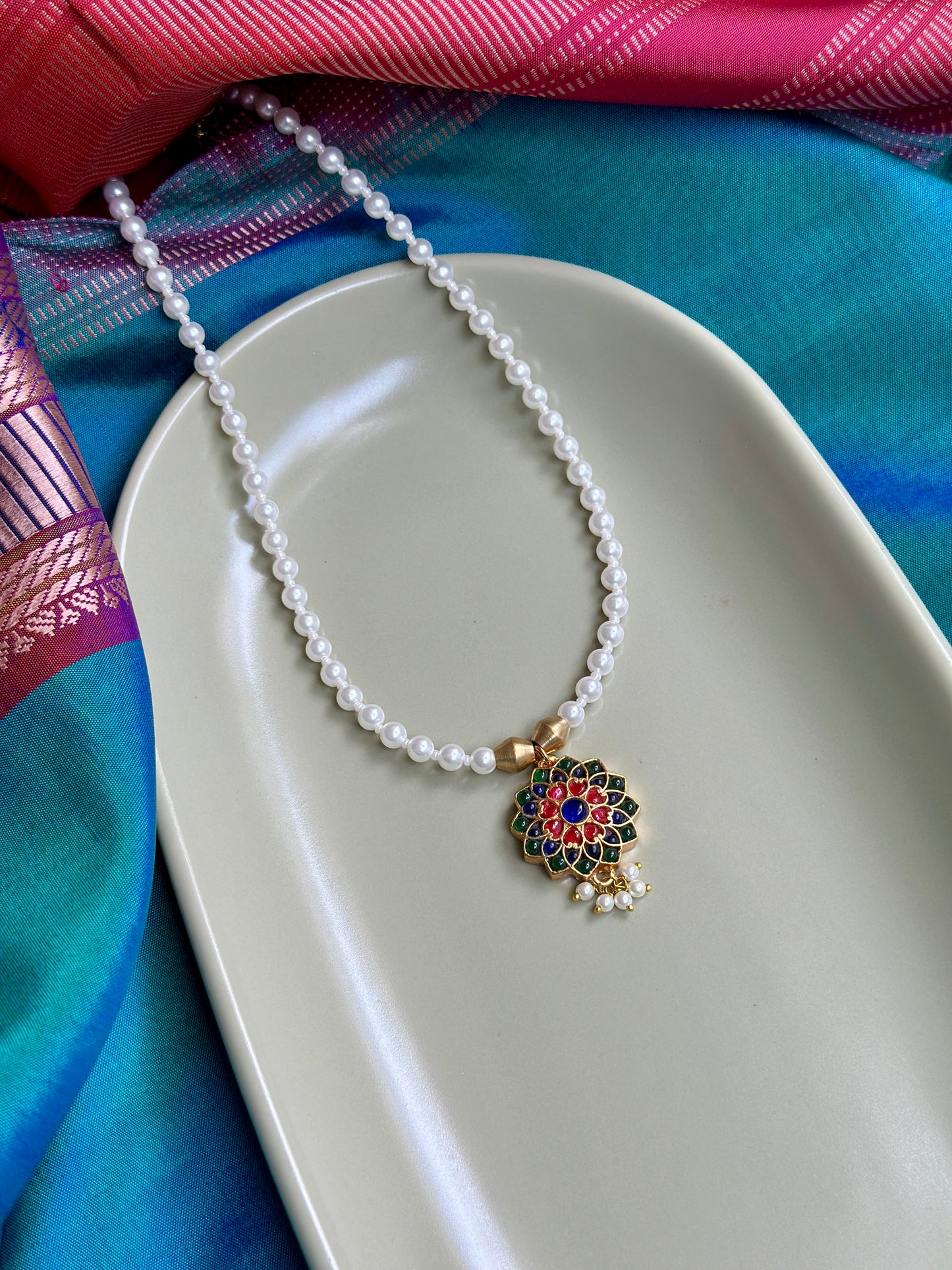 Nakshatra - Silver Gold-plated Pendant