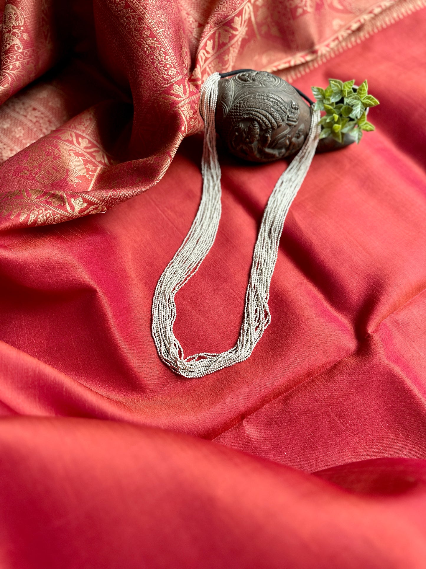 Mettalica Dhokra Silver - Long