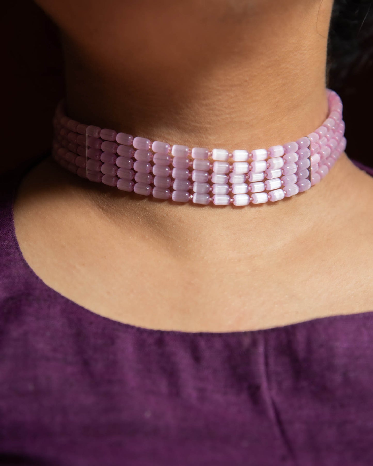 Mona Lisa Choker - Flamingo