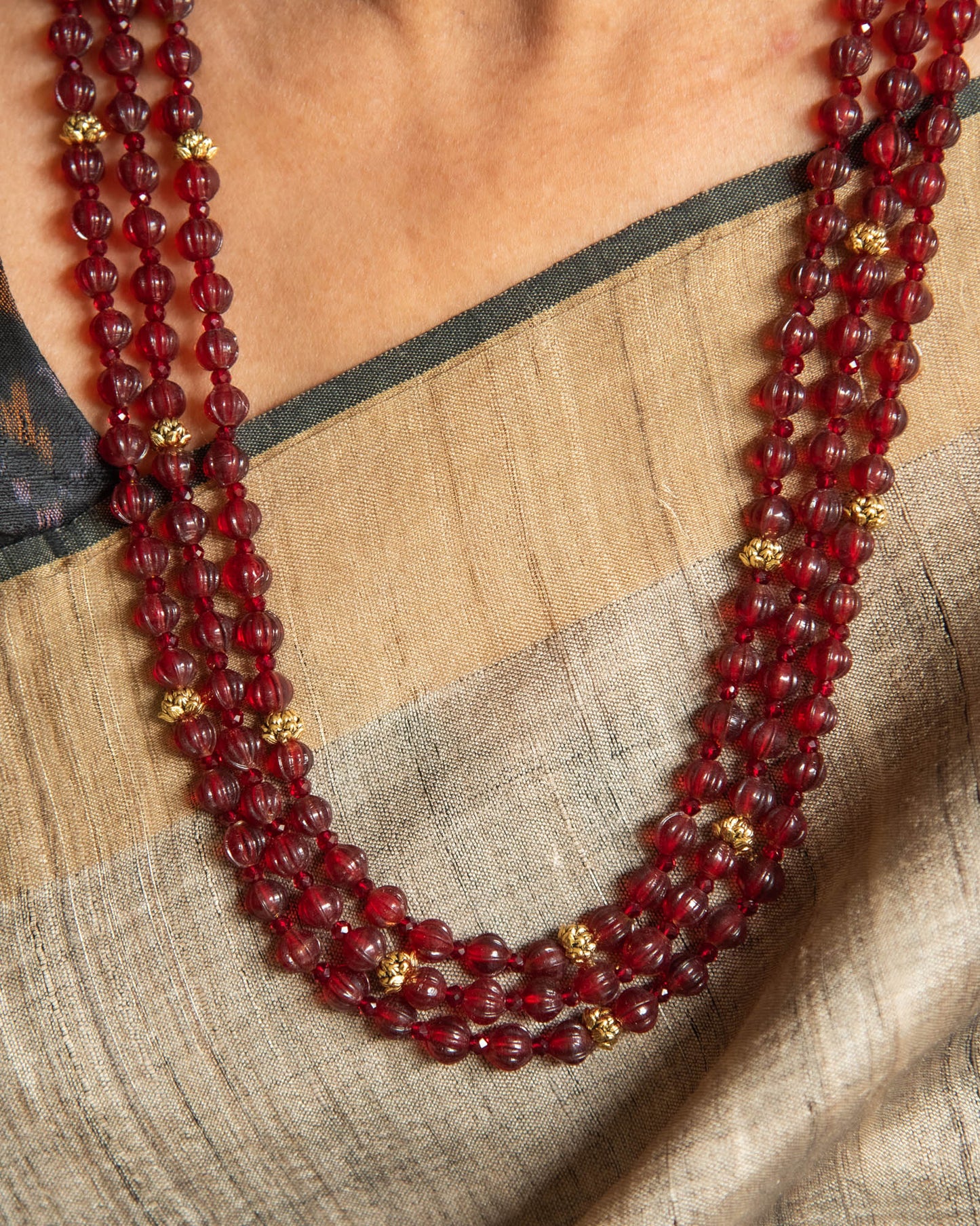 Pumpkin Beads - Maroon
