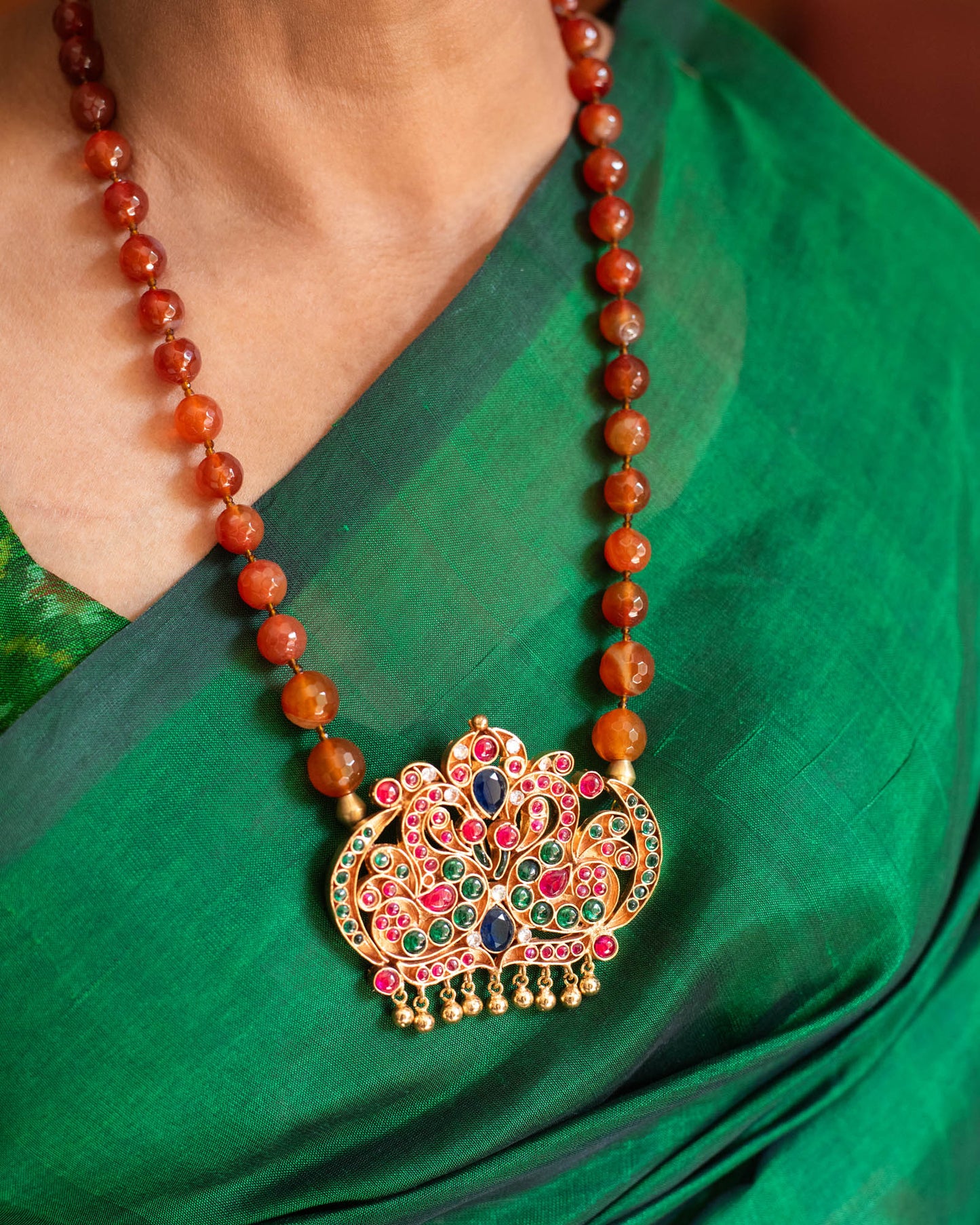 Kiranmayi - Silver Gold-plated Pendant