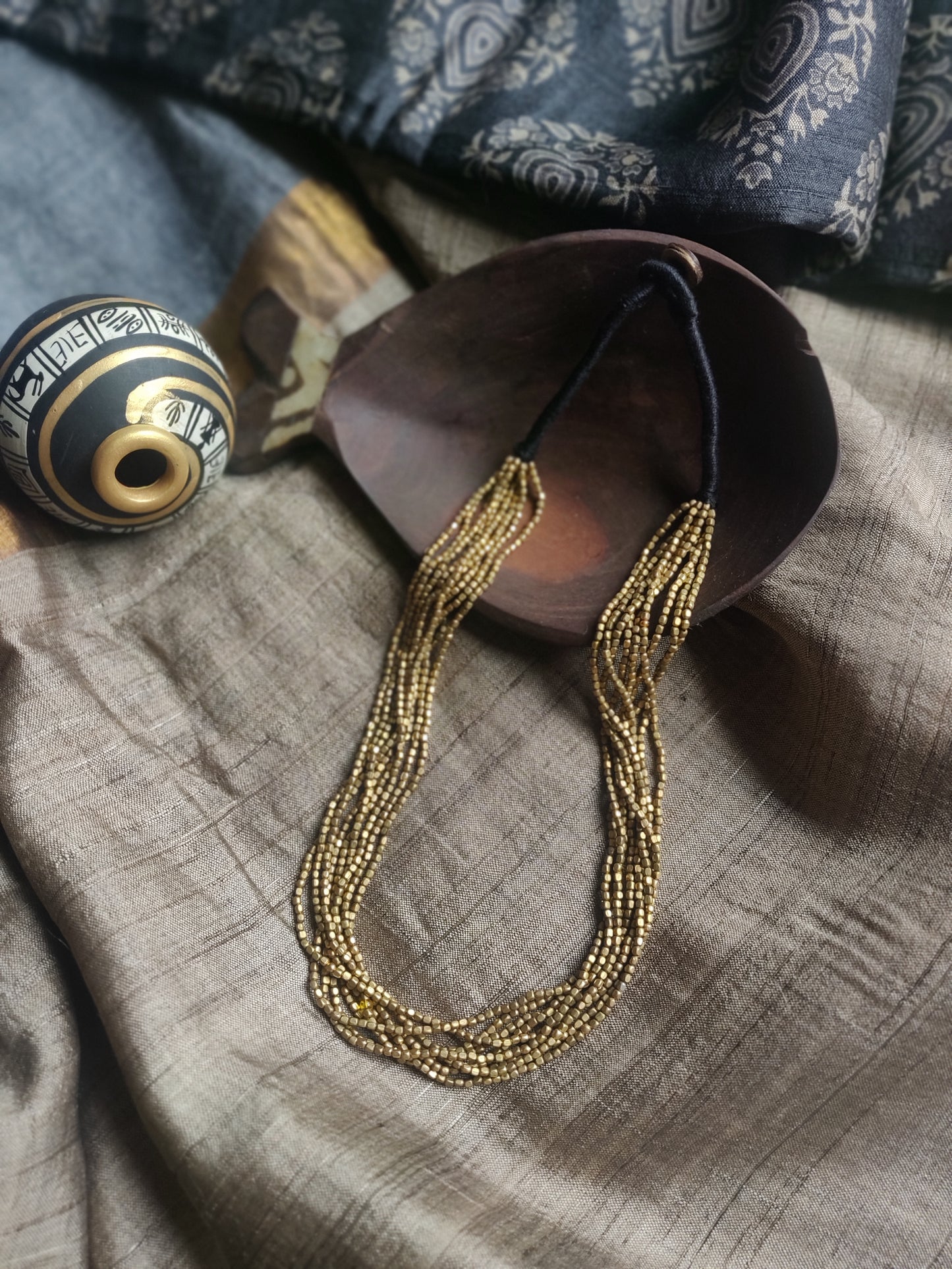 Mettalica Dhokra Gold - Thin