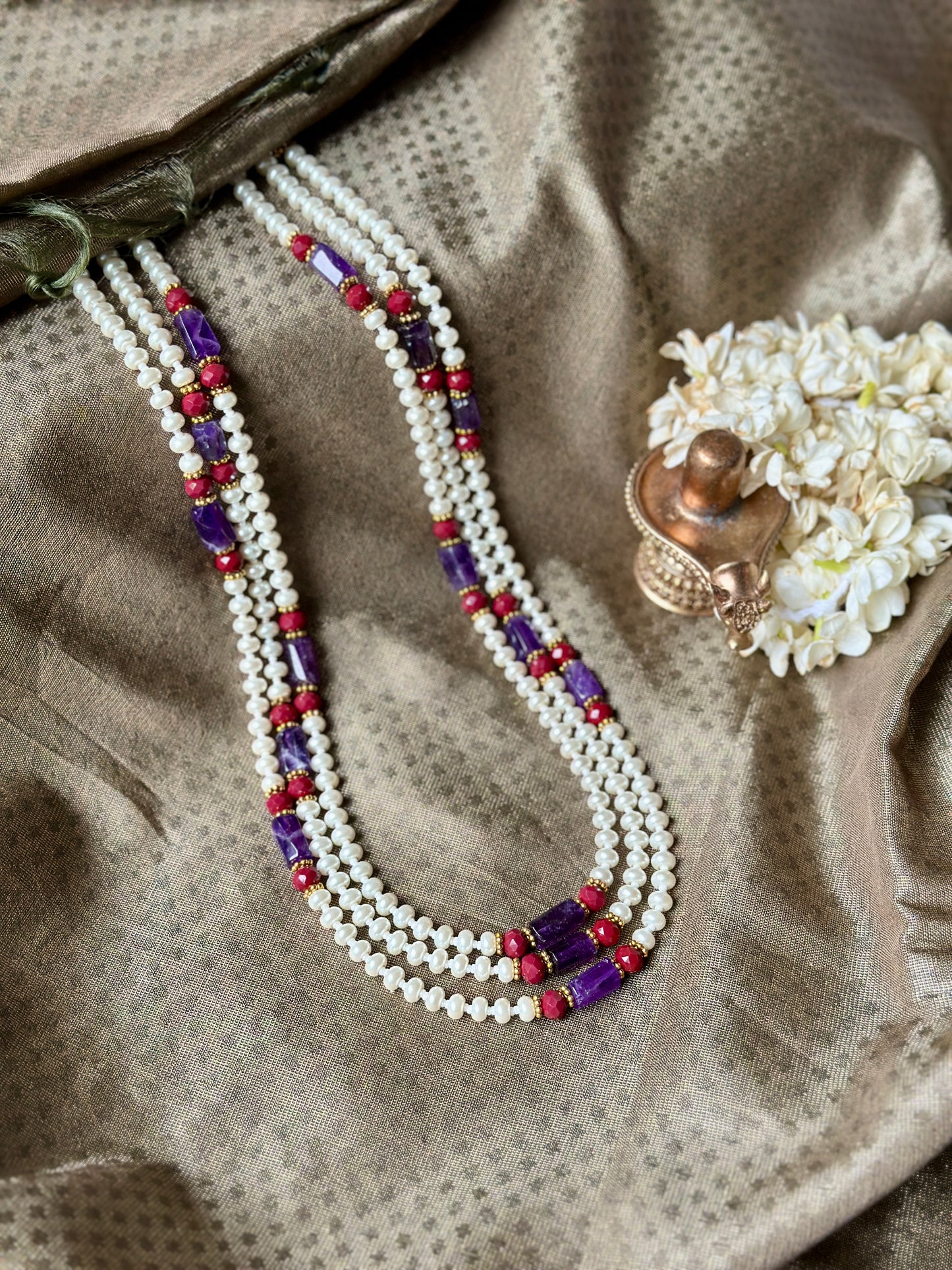 Mughal Pearl Necklace - Madeira