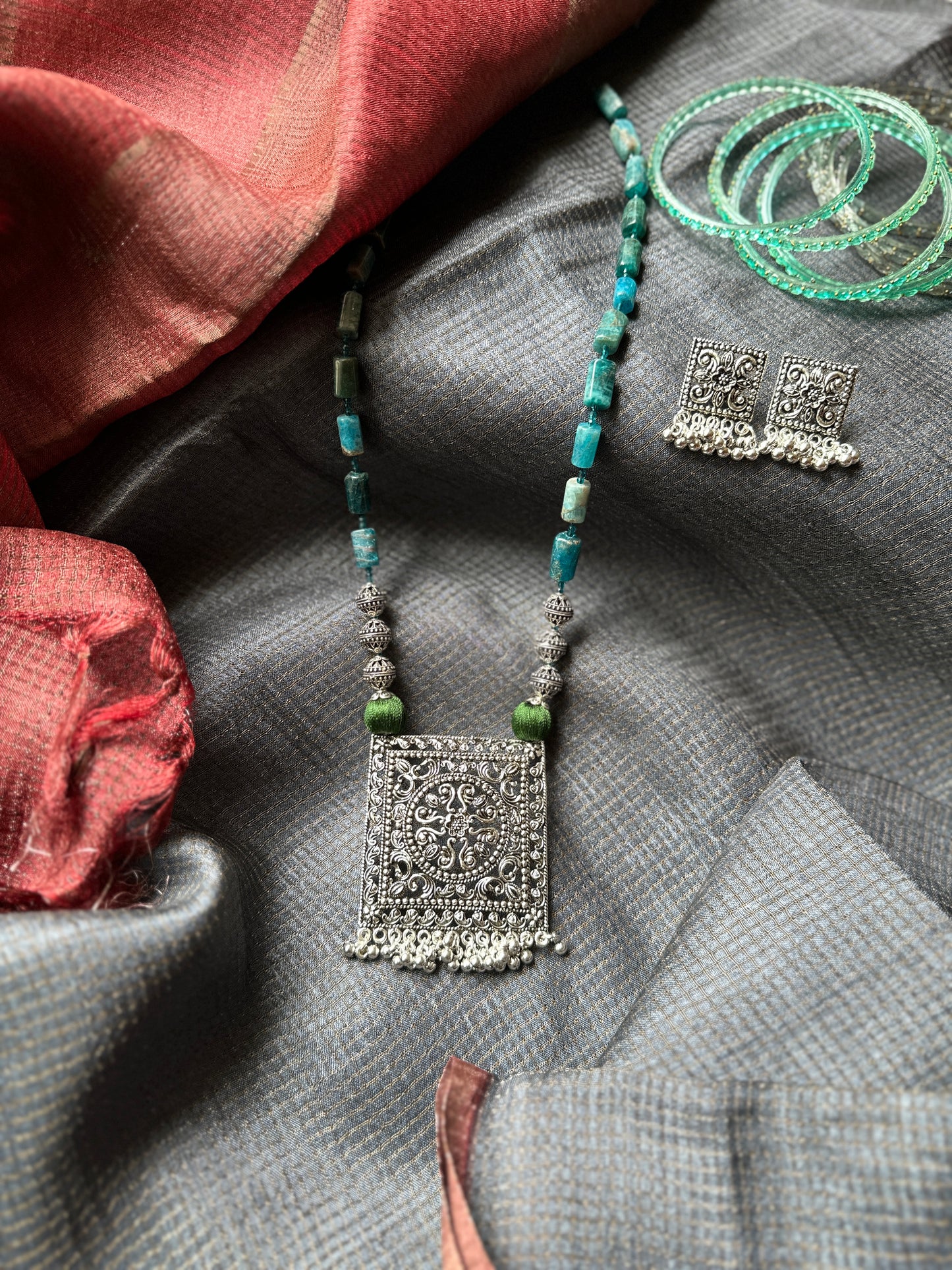 Bagh Pendant Necklace - Ocean