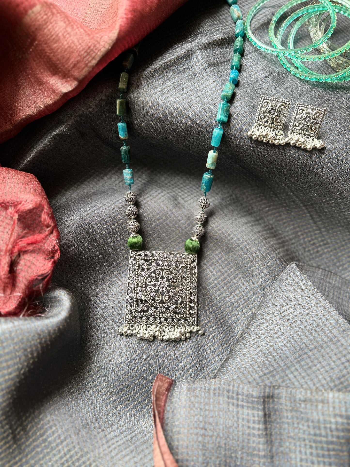 Bagh Pendant Necklace - Ocean