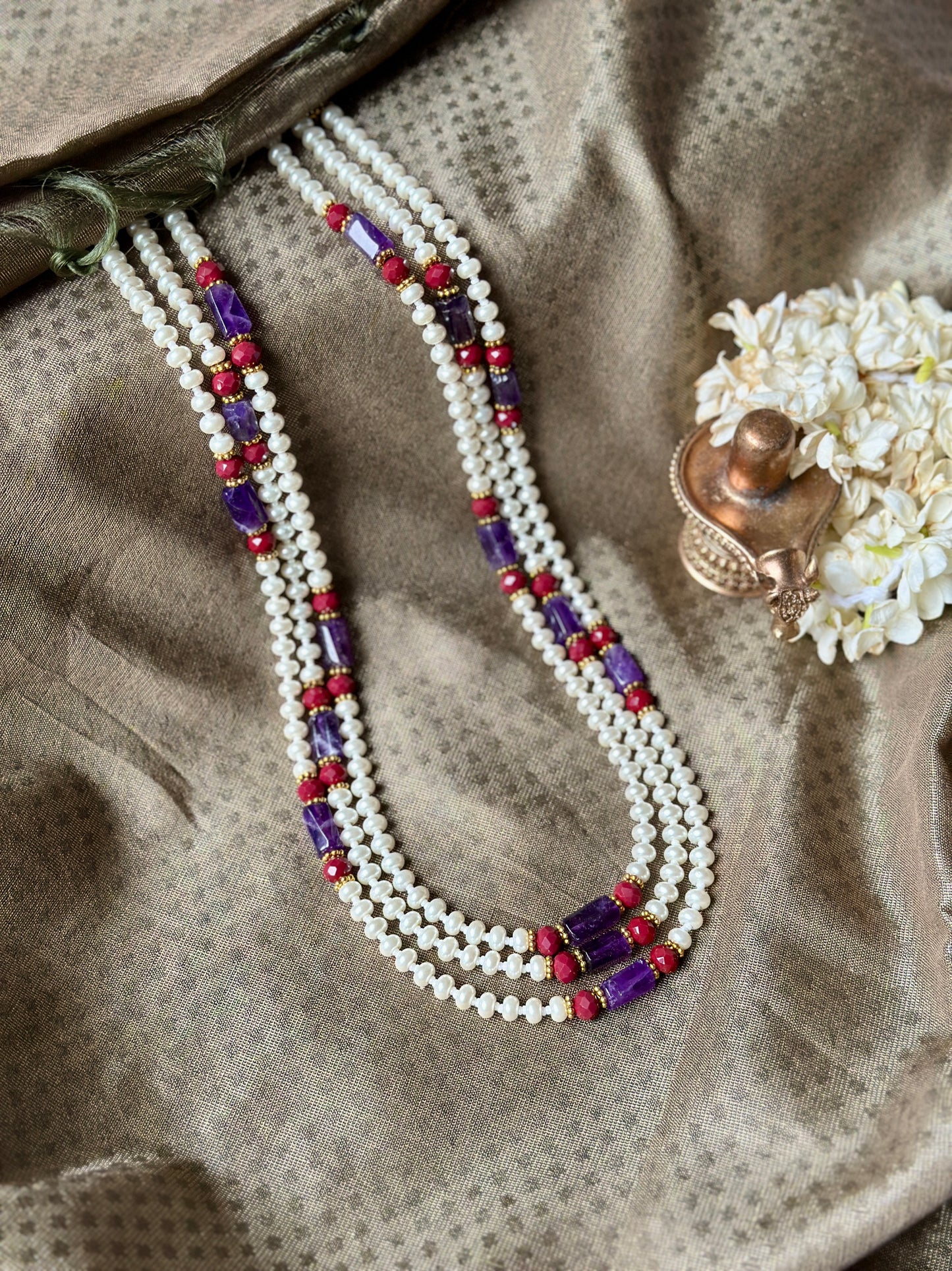 Mughal Pearl Necklace - Madeira