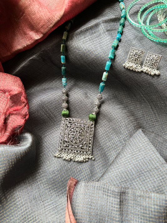 Bagh Pendant Necklace - Ocean