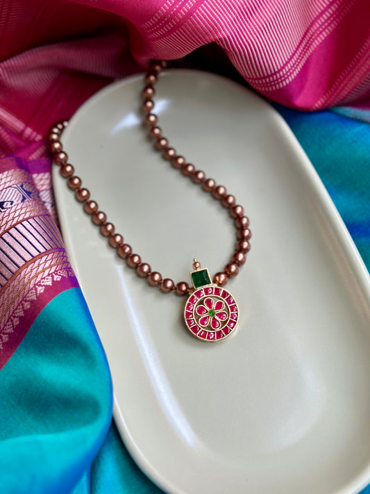 Pushpa - Silver Gold-plated Pendant