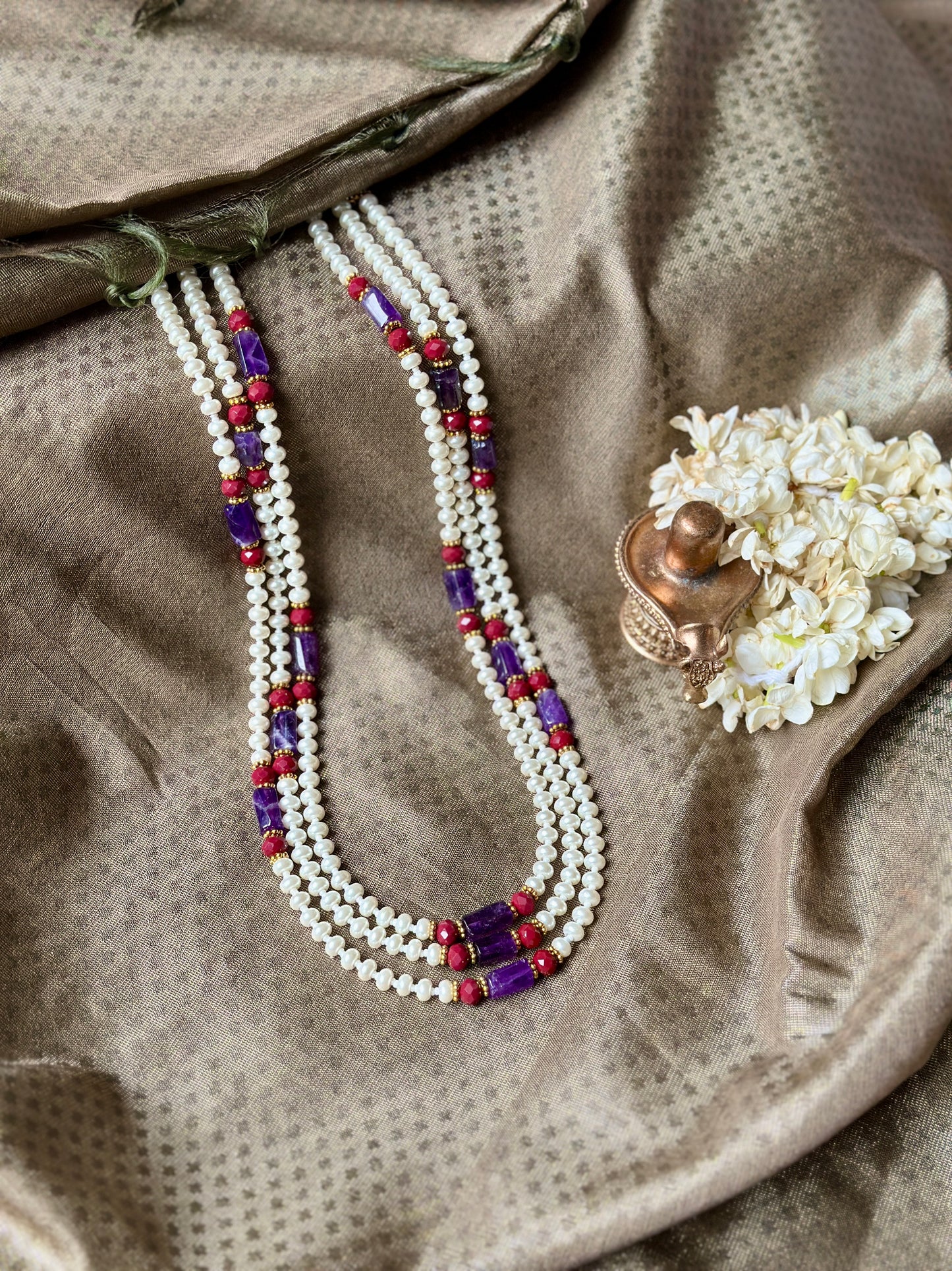 Mughal Pearl Necklace - Madeira