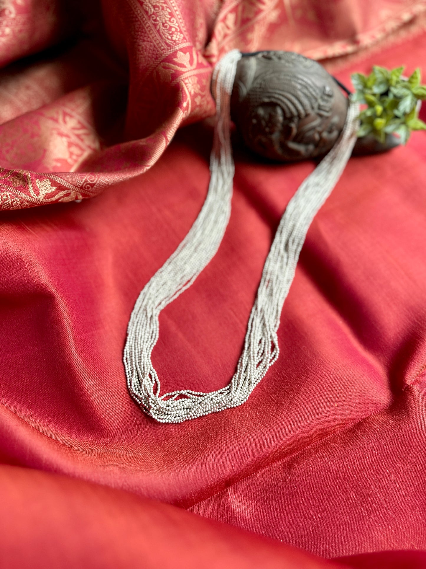 Mettalica Dhokra Silver - Long