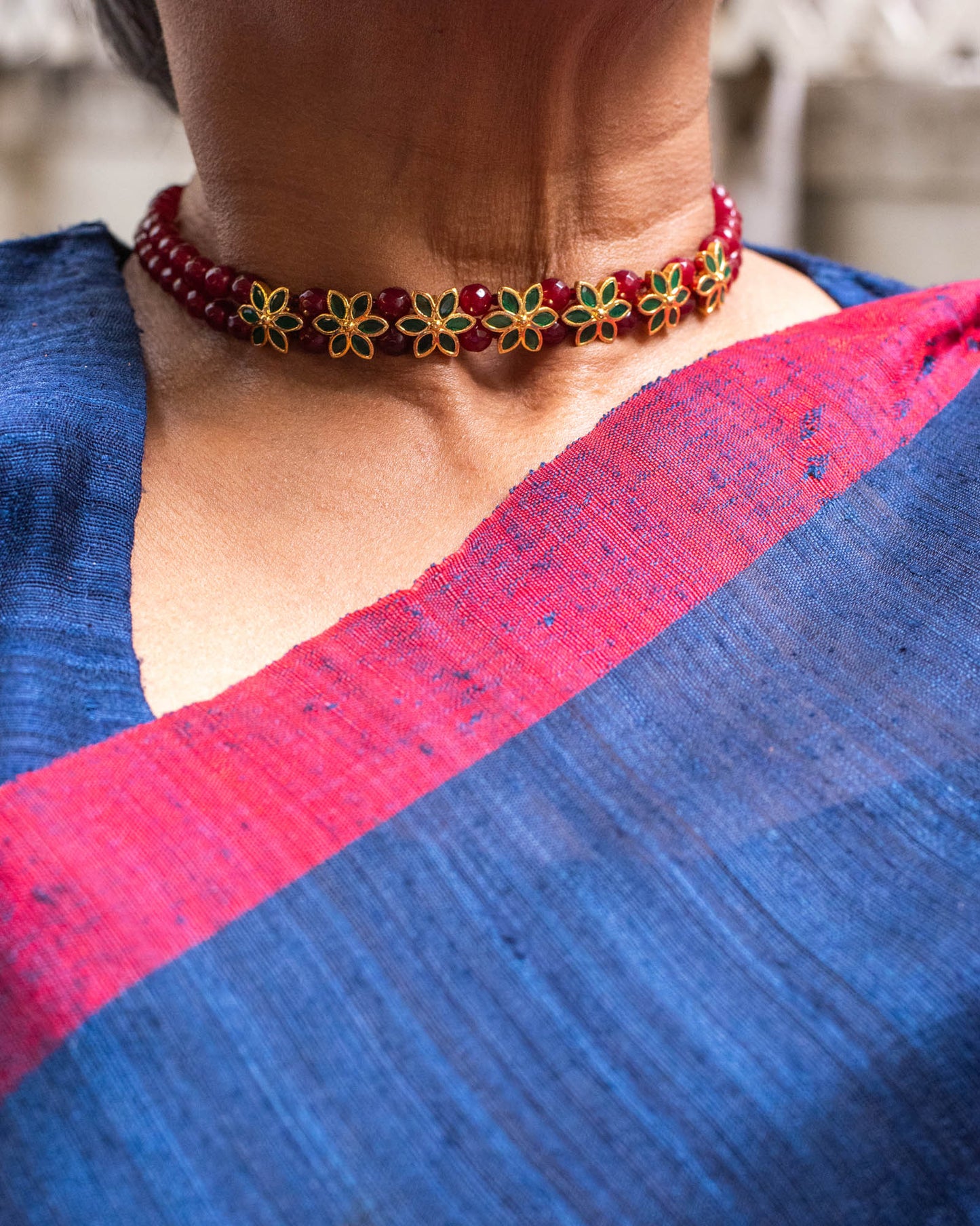 Pū Choker - Maroon