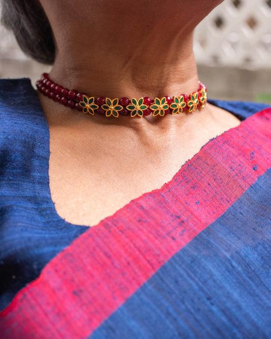 Pū Choker - Maroon