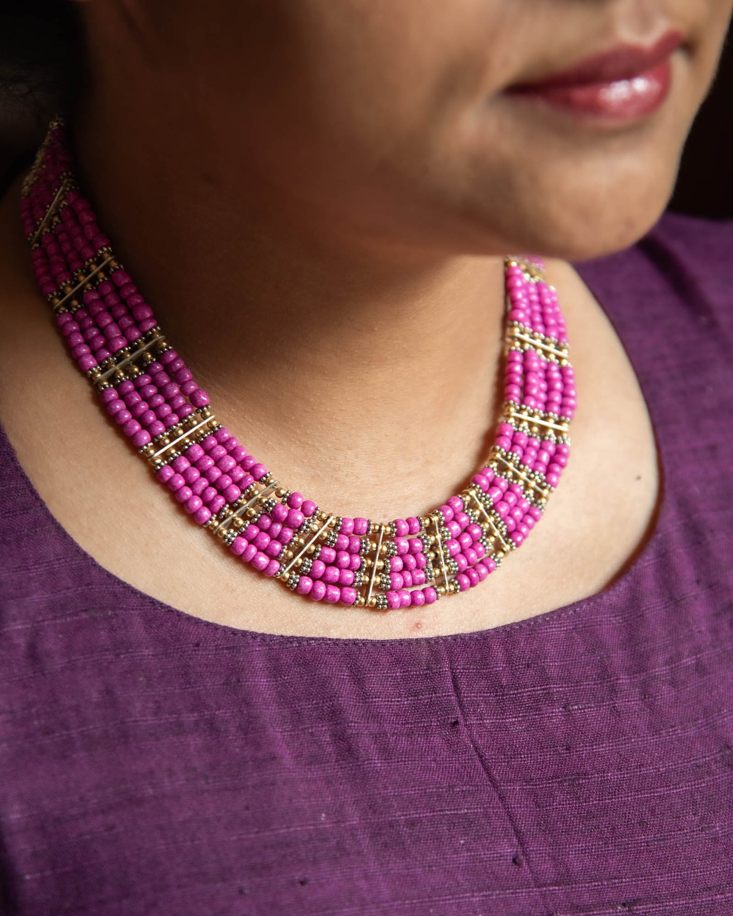 Kaṇṭhī - Fuschia