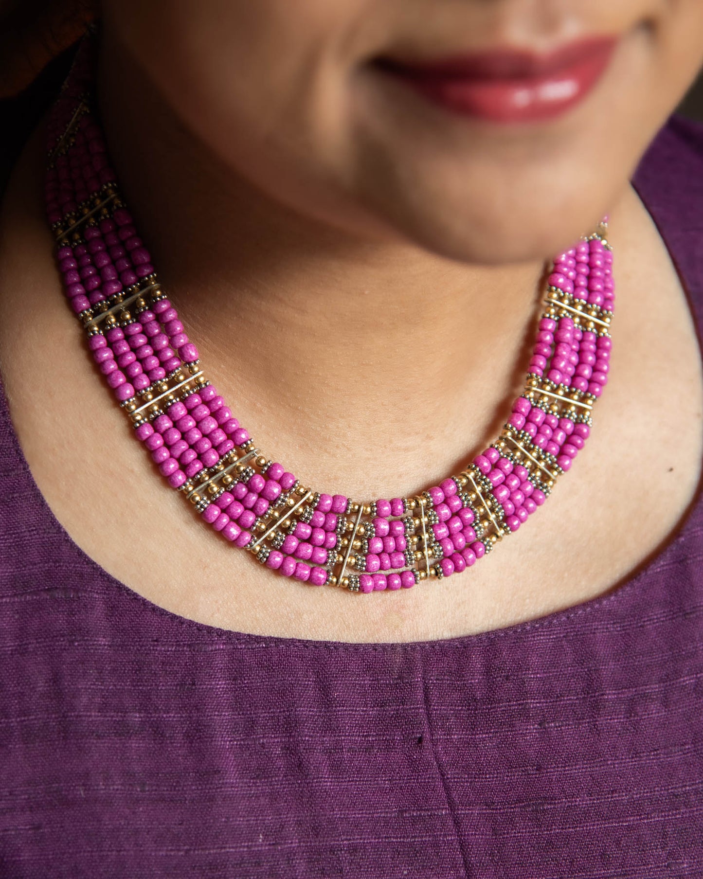 Kaṇṭhī - Fuschia