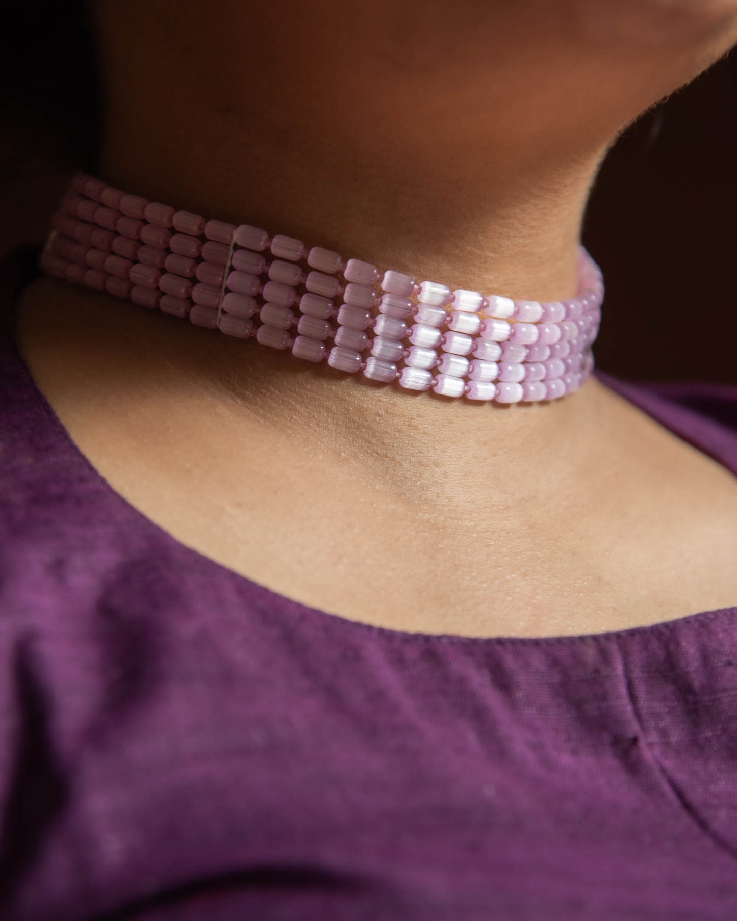 Mona Lisa Choker - Flamingo