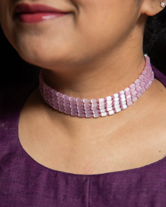 Mona Lisa Choker - Flamingo