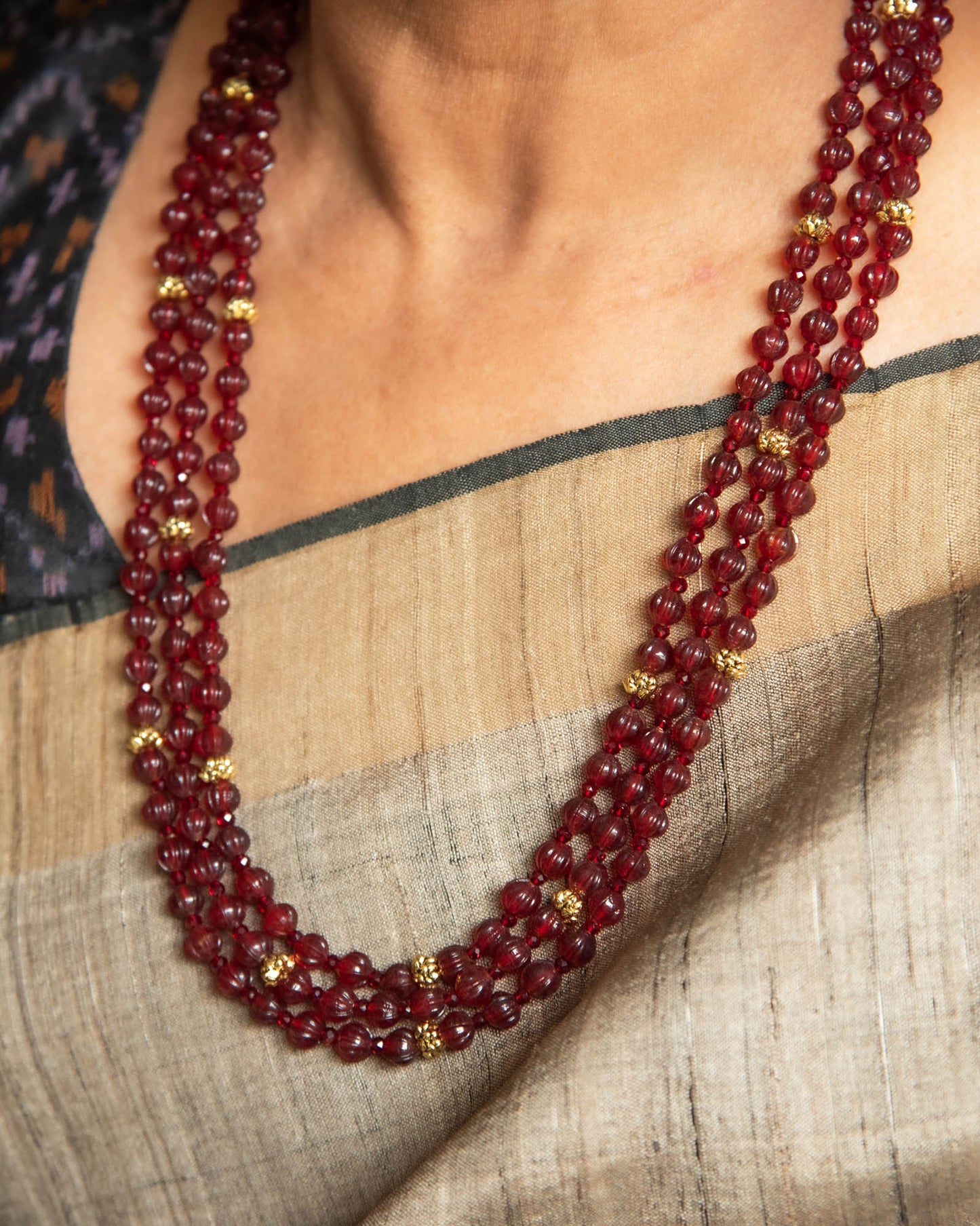 Pumpkin Beads - Maroon