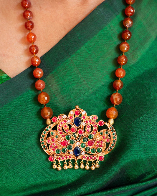 Kiranmayi - Silver Gold-plated Pendant